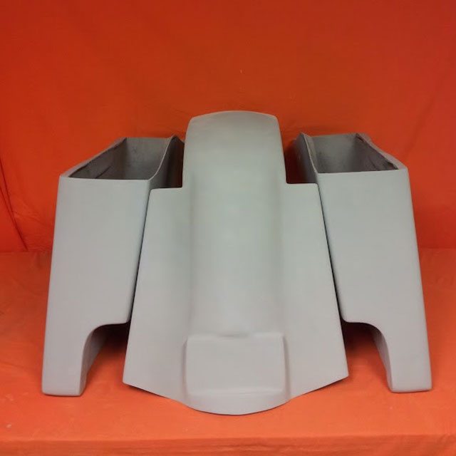 Harley Davidson 4" Extended Stretched Saddlebags & Replacement Fender 89 - 08