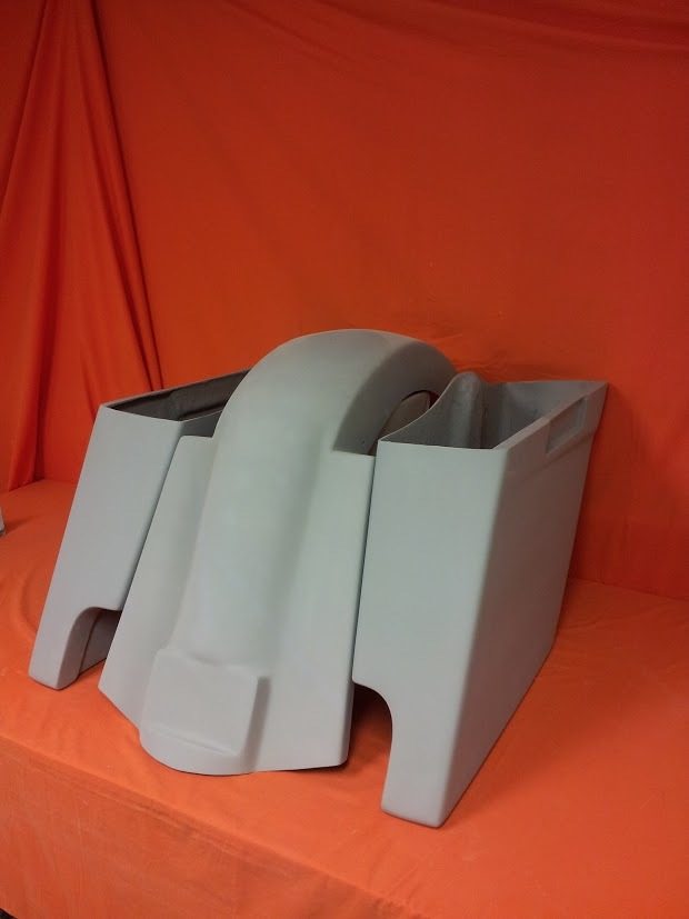 Harley Davidson 4" Extended Stretched Saddlebags & Replacement Fender 89 - 08