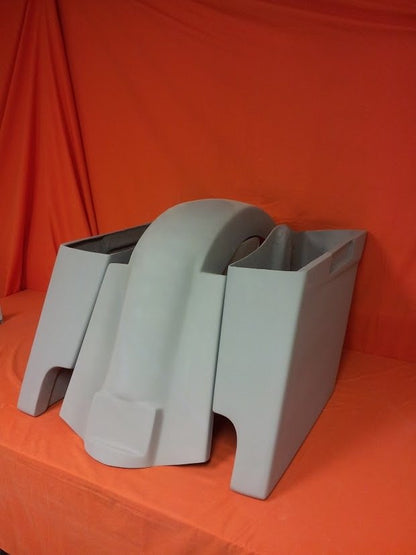 Harley Davidson 4" Extended Stretched Saddlebags & Replacement Fender 89 - 08