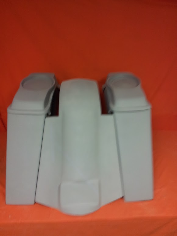 Harley Davidson 4" Extended Stretched Saddlebags + 6 x 9 Speaker Lids & Replacement Fender 09 - 13