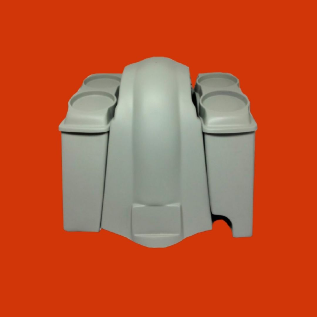 Harley Davidson 6" Stretched Extended Saddlebags Dual 6.5" Speaker Lids   Fender Right Cut out