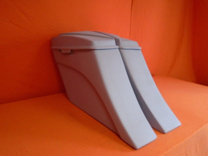 Harley Davidson 6" Extended Stretched Out & Down Saddlebags - 2014 - 2018  Model Style Bags   6x9 Speaker lids - No Cut Outs