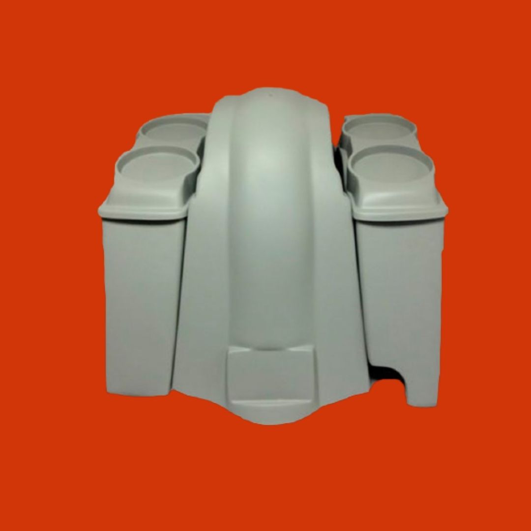Harley Davidson 4" Extended Saddlebags Dual 6.5" Speaker Lids   Fender Right Cut out