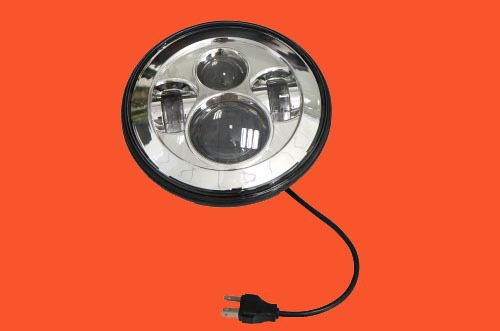7" DAYMAKER Replacement Chrome HID LED Light Bulb Headlight Motorcycle Kawasaki Vulcan Nomad 1500 / 1600