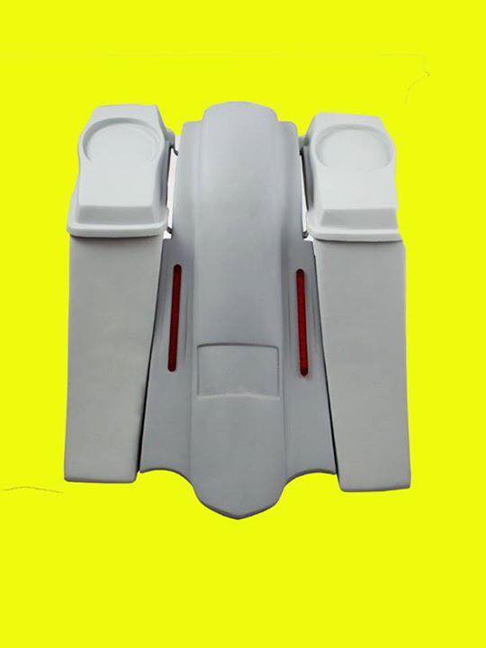 6” Down and Out Bag Kit for Harley Softail and Touring Bikes