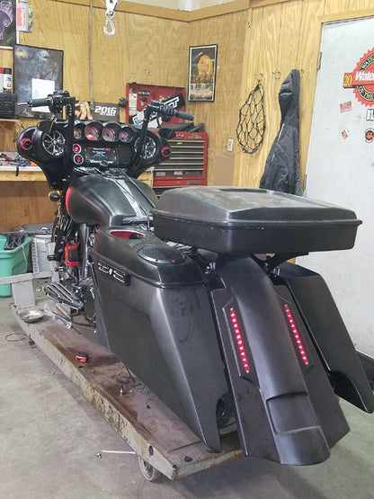 Fiftyfive Stretched Series Bagger Kit + Custom Headlights + Recessed Tail Lights (LED)