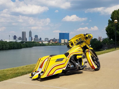 6” Down and Out Bag Kit for Harley Softail and Touring Bikes