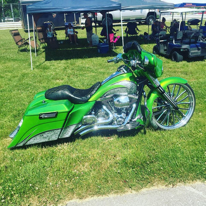 6” Down and Out Bag Kit for Harley Softail and Touring Bikes