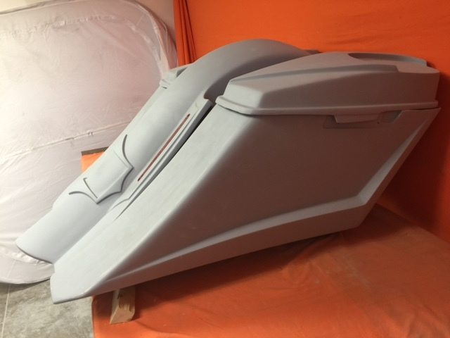 Harley Davidson 6" Trendsetter Extended Saddlebag LED Recess Plate Fender Kit - No Cut Outs   6 x 9 Speaker Lids / 2014 - 2018