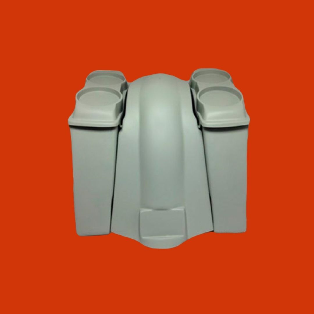 Harley Davidson 4" Extended Saddlebags Dual 6 X 9 Speaker Lids   Fender No Cutouts