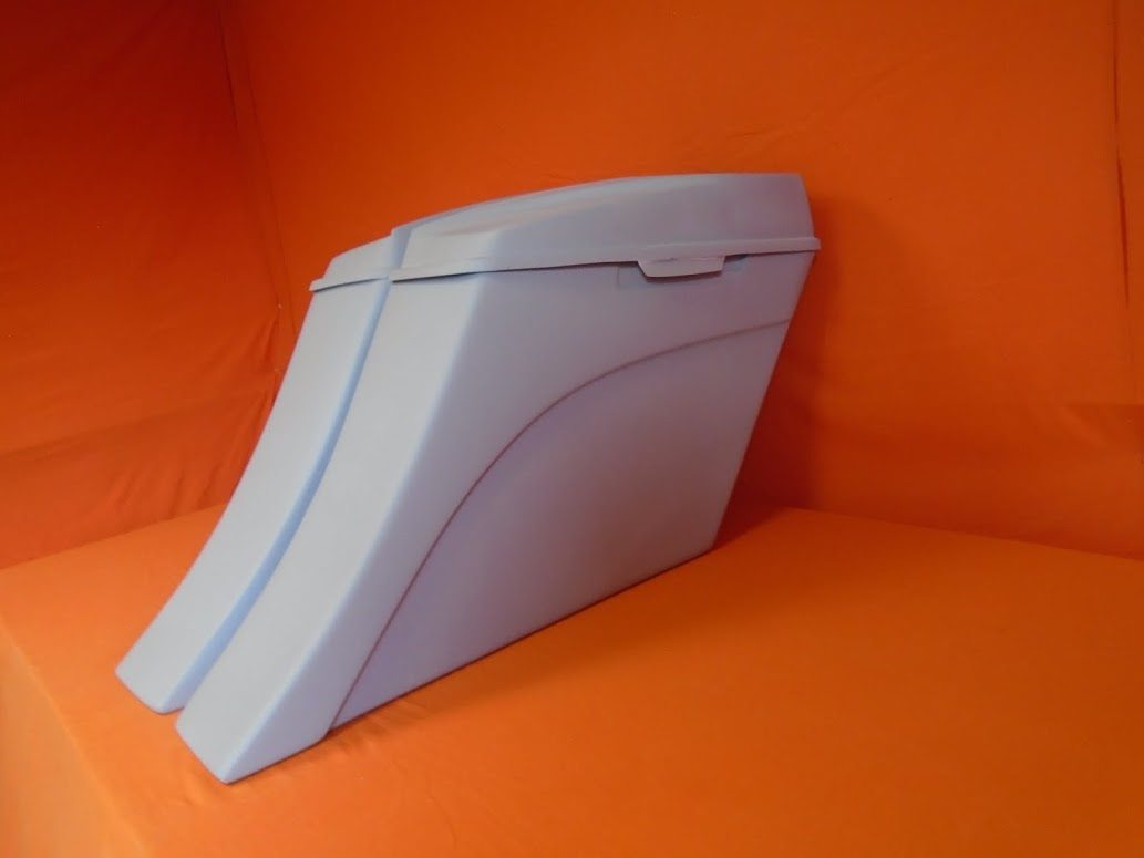 Harley Davidson 6" Extended Stretched Out & Down Saddlebags - 2014 - 2018  Model Style Bags   6x9 Speaker lids - No Cut Outs