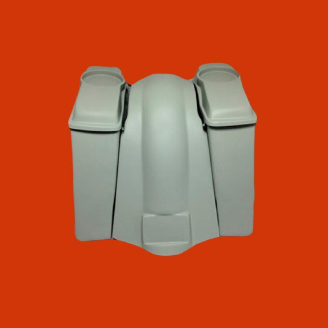 Harley Davidson 4" Extended Saddlebags 6 x 9 Speaker Lids   Fender No Cutouts