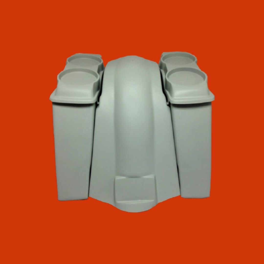 Harley Davidson 6" Extended Saddlebags Dual 6.5" Speaker Lids   Fender No Cutouts