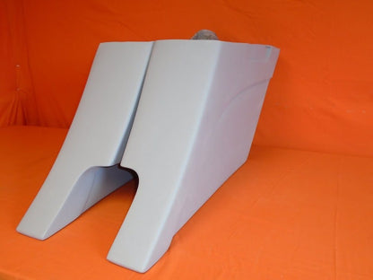Harley Davidson 6" Extended Stretched Out & Down Saddlebags - 2014 - 2018  Model Style Bags No lids - Dual Cut Outs
