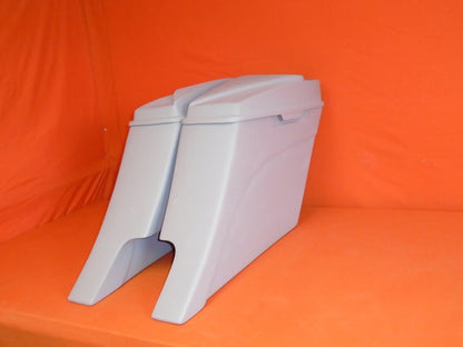 Harley Davidson 6" Extended Stretched Out & Down Saddlebags - 2014 - 2018  Model Style Bags   6.5" Speaker lids