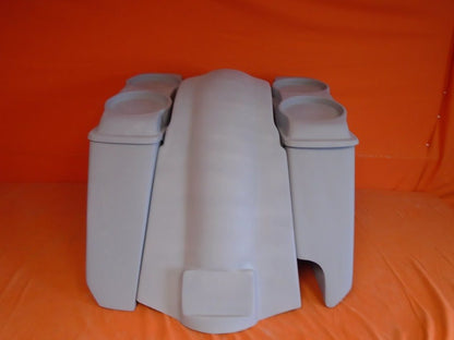 Harley Davidson Heritage Softail 5" Extended Saddlebags Dual 6 X 9 Speaker Lids   Fender Right Cut Out