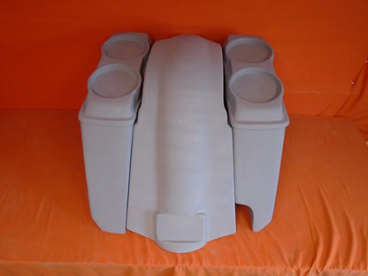 Harley Davidson Heritage Softail 5" Extended Saddlebags Dual 6 X 9 Speaker Lids   Fender Right Cut Out