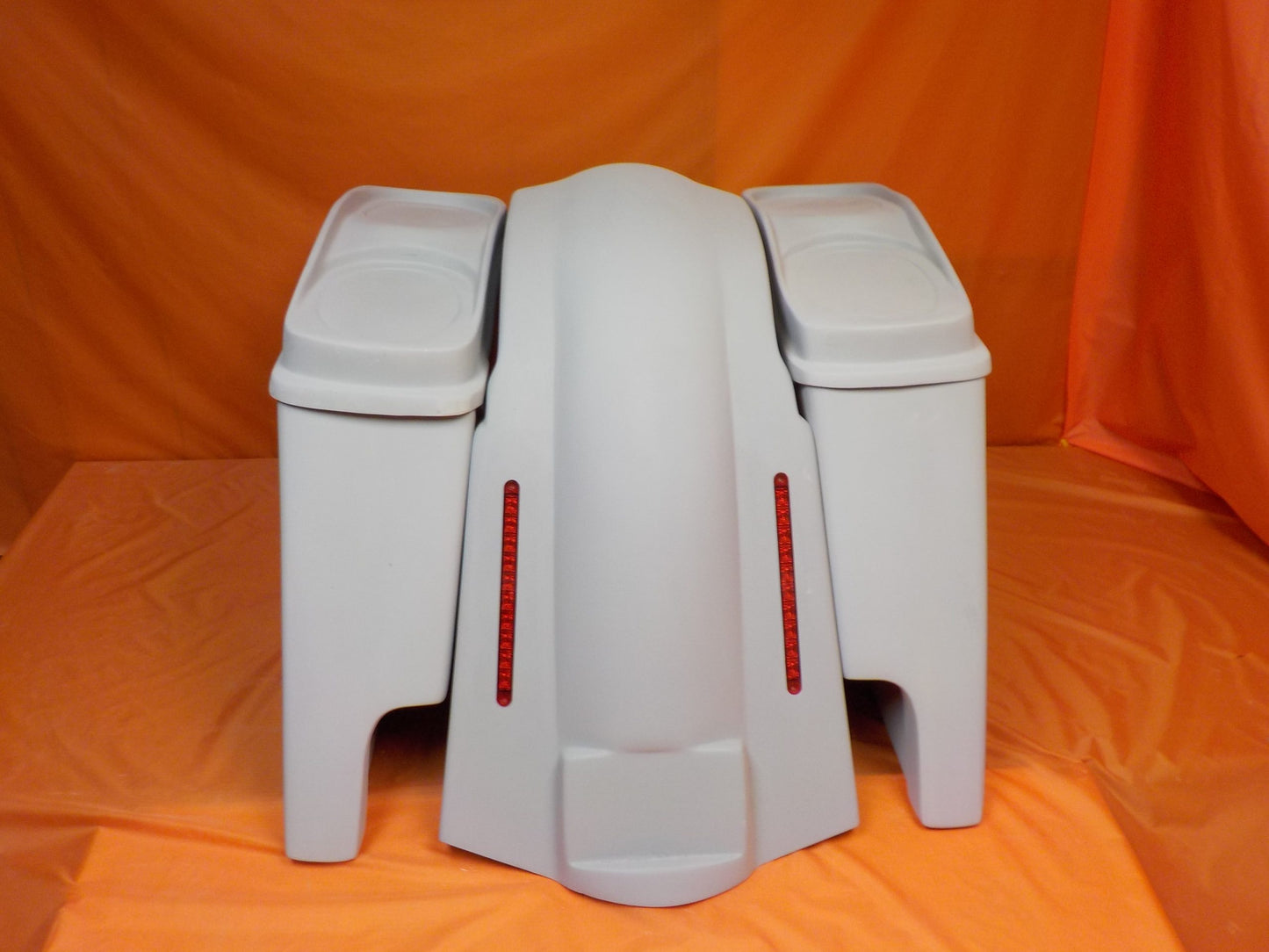 Harley Davidson Bagger 4" inch Stretched Bags Dual 6.5 Speaker Lids LED Lights Fender