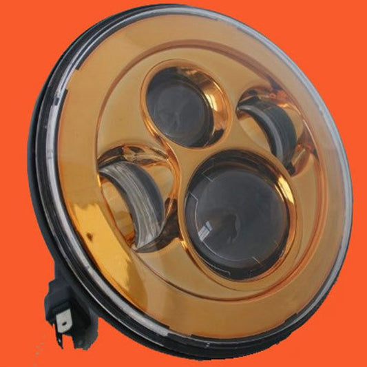 7" DAYMAKER Replacement Gold Projector HID LED Light Bulb Headlight Motorcycle Harley