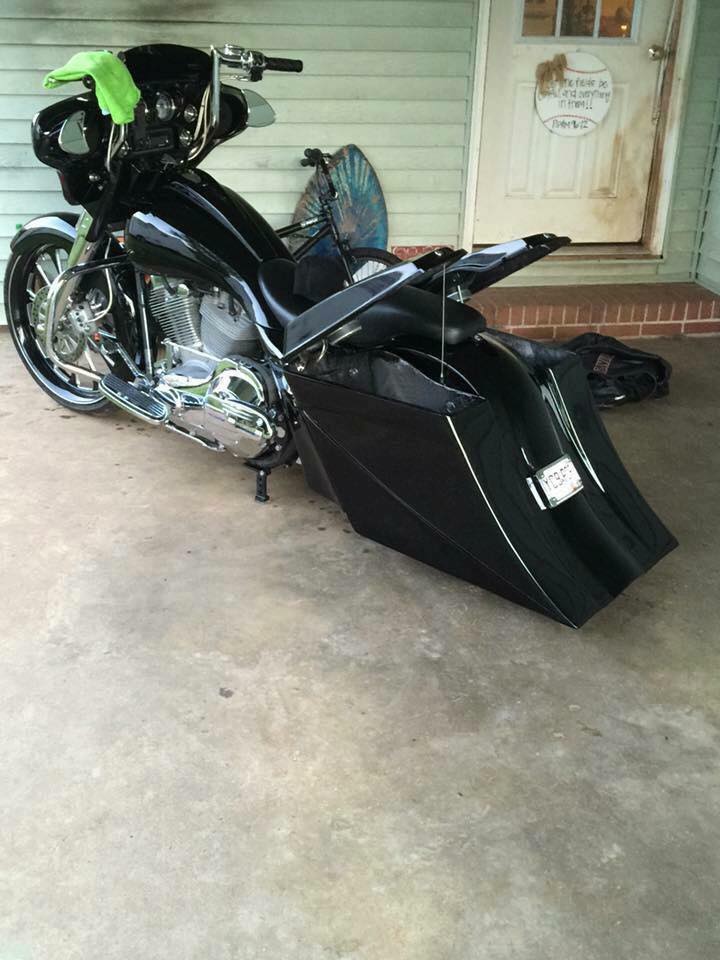 8” Stealth Kit for Harley Softail and Touring Bagger Kit