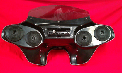 Kawasaki Nomad Motorcycle Headlight Stereo Radio Fairing 6.5" Speakers Batwing 1500 99-04