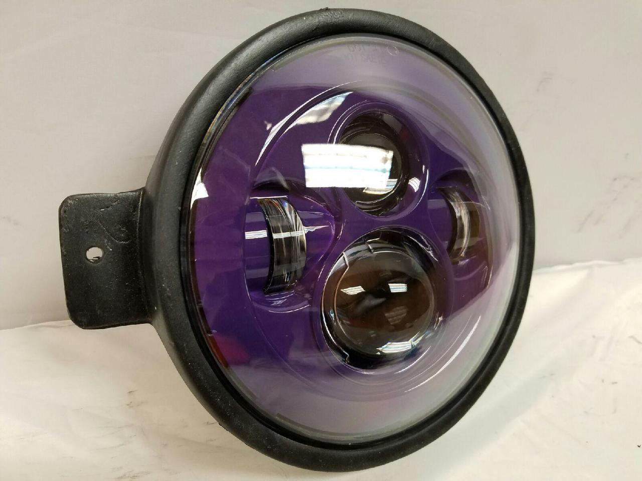 7" Kawasaki Voyager & Vaquero DAYMAKER Replacement Headlight Purple LED Light Projector HID Bulb