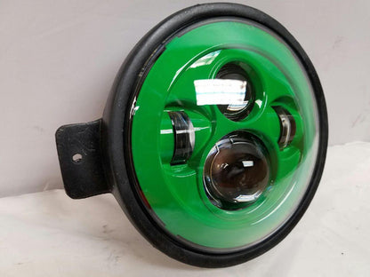 7" Kawasaki Voyager & Vaquero DAYMAKER Replacement Headlight Green LED Light Projector HID Bulb