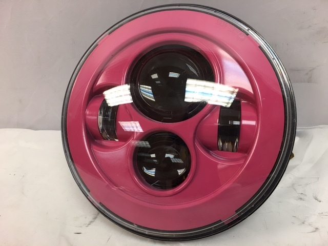 7" DAYMAKER Replacement PINK Projector HID LED Light Bulb Headlight Motorcycle Harley