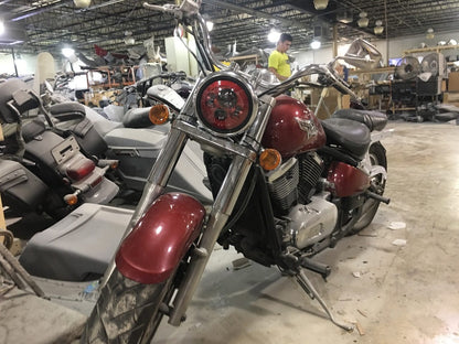 7" DAYMAKER Kawasaki Vulcan Nomad 800 Replacement Red HID LED Light Bulb Headlight Motorcycle