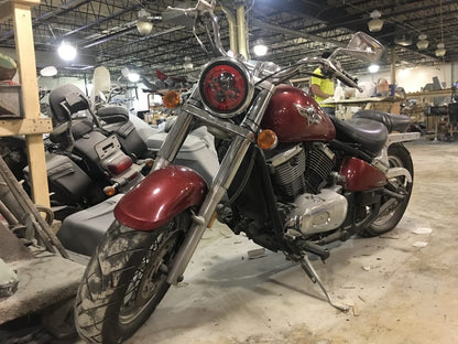 7" DAYMAKER Kawasaki Vulcan Nomad 800 Replacement Red HID LED Light Bulb Headlight Motorcycle