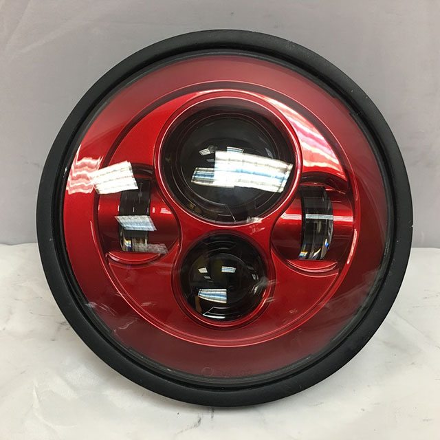 7" DAYMAKER Kawasaki Vulcan Nomad 800 Replacement Red HID LED Light Bulb Headlight Motorcycle