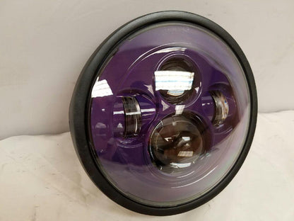 7" DAYMAKER Kawasaki Vulcan Nomad 800 Replacement Purple HID LED Light Bulb Headlight Motorcycle