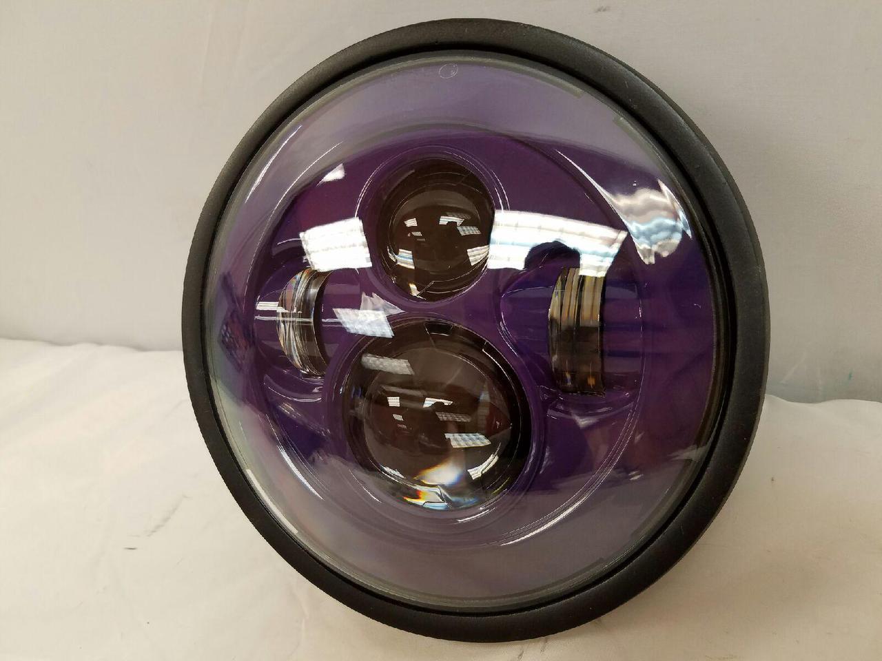 7" DAYMAKER Kawasaki Vulcan Nomad 800 Replacement Purple HID LED Light Bulb Headlight Motorcycle