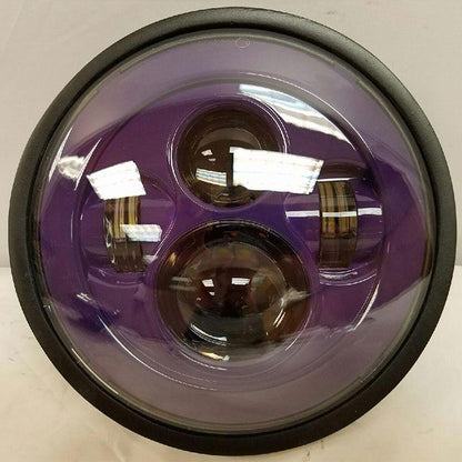 7" DAYMAKER Kawasaki Vulcan Nomad 800 Replacement Purple HID LED Light Bulb Headlight Motorcycle