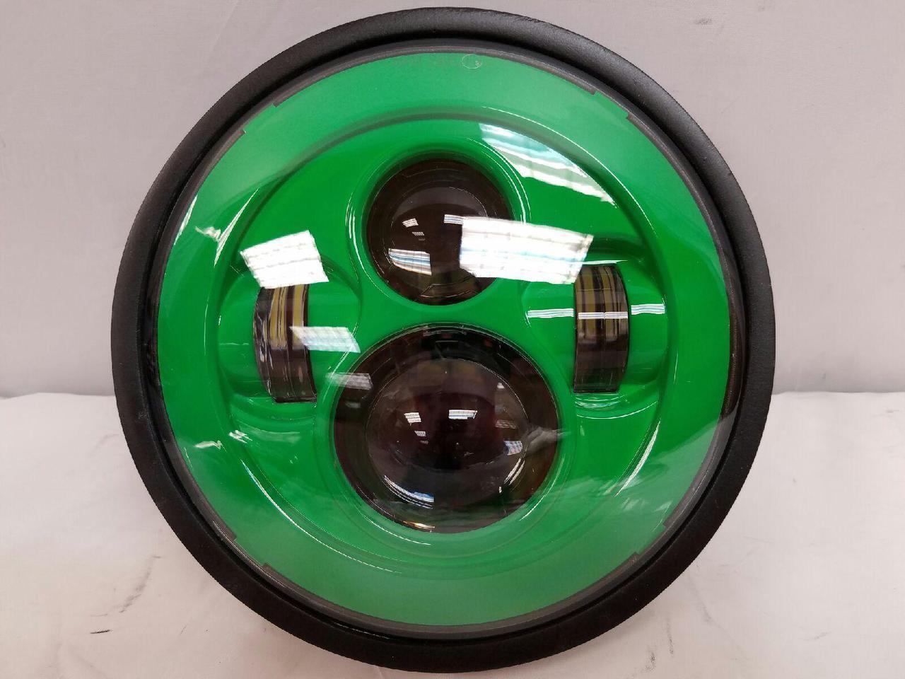 7" DAYMAKER Kawasaki Vulcan Nomad 800 Replacement Green HID LED Light Bulb Headlight Motorcycle