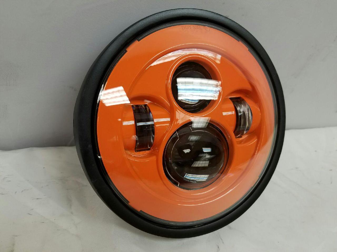 7" DAYMAKER Kawasaki Vulcan Nomad 800 Replacement Orange HID LED Light Bulb Headlight Motorcycle