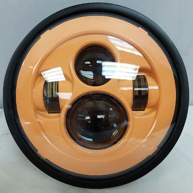 7" DAYMAKER Kawasaki Vulcan Nomad 800 Replacement Salmon HID LED Light Bulb Headlight Motorcycle