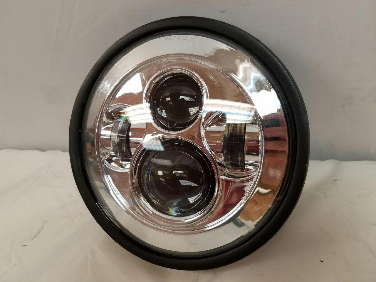 7" DAYMAKER Kawasaki Vulcan Nomad 800 Replacement Chrome HID LED Light Bulb Headlight Motorcycle