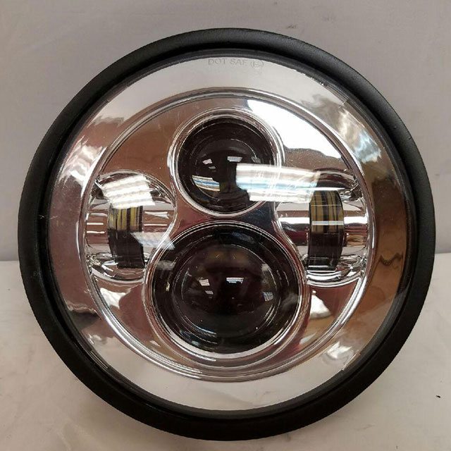 7" DAYMAKER Kawasaki Vulcan Nomad 800 Replacement Chrome HID LED Light Bulb Headlight Motorcycle