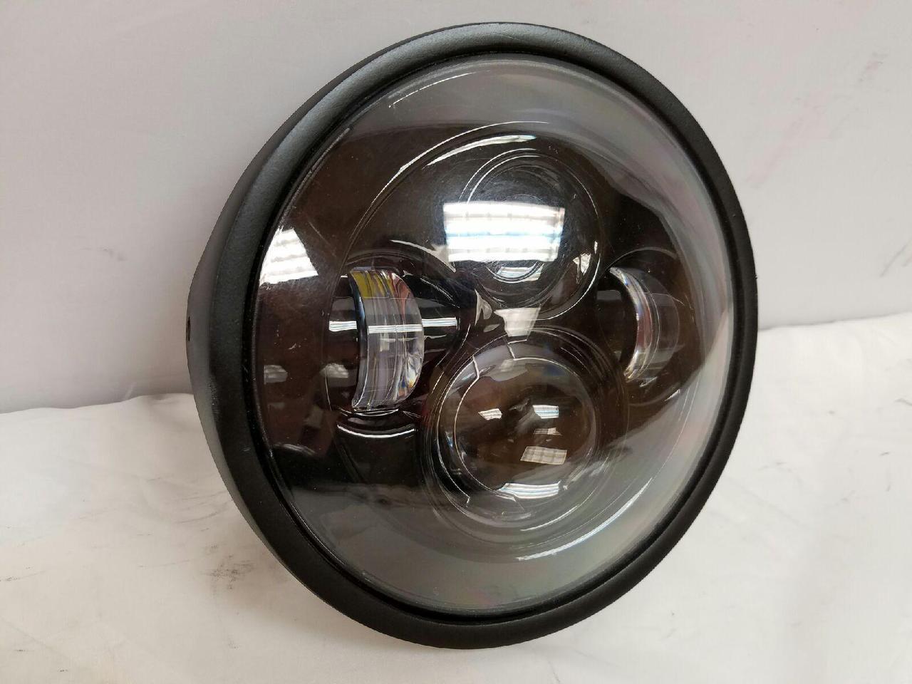 7" DAYMAKER Kawasaki Vulcan Nomad 800 Replacement Black HID LED Light Bulb Headlight Motorcycle