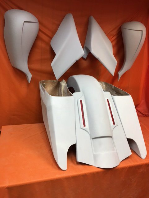 Harley Davidson 5" Fifty Five Stretched Saddlebag  Full Body Kit