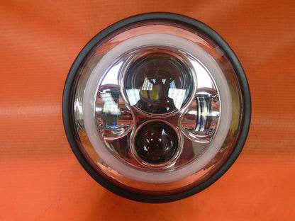 7" DAYMAKER Yamaha Royal Star Venture CHROME with ORANGE Halo Projector HID LED Light Bulb Headlight Motorcycle