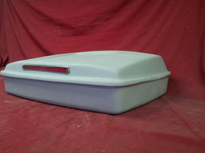 Tour Pack Pak Fiberglass Base RAZOR Pizza Box Size Harley Davidson Touring with LED Lights Lid