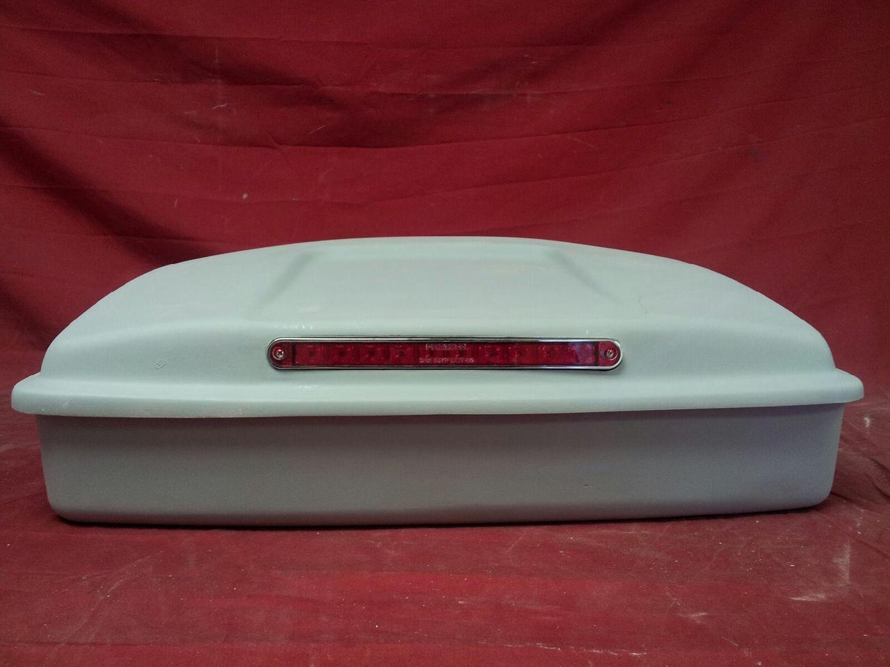 Tour Pack Pak Fiberglass Base RAZOR Pizza Box Size Harley Davidson Touring with LED Lights Lid