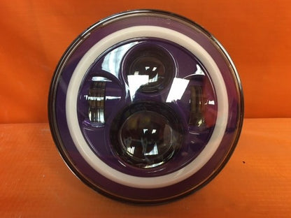 7" DAYMAKER Replacement PURPLE With PURPLE Halo Projector HID LED Light Bulb Headlight Motorcycle Harley
