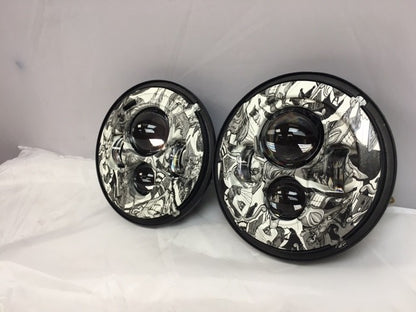 7'' JOKER DESIGN Suzuki Sierra Fits: Jeep Wrangler JK CJ TJ LED Rubicon Projector Daymaker Headlights Pair / Set