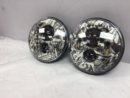 7'' JOKER DESIGN Suzuki Sierra Fits: Jeep Wrangler JK CJ TJ LED Rubicon Projector Daymaker Headlights Pair / Set