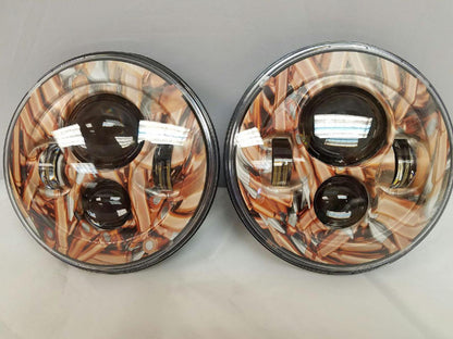 7'' COPPER BULLET DESIGN Suzuki Sierra Fits: Jeep Wrangler JK CJ TJ LED Rubicon Projector Daymaker Headlights Pair / Set