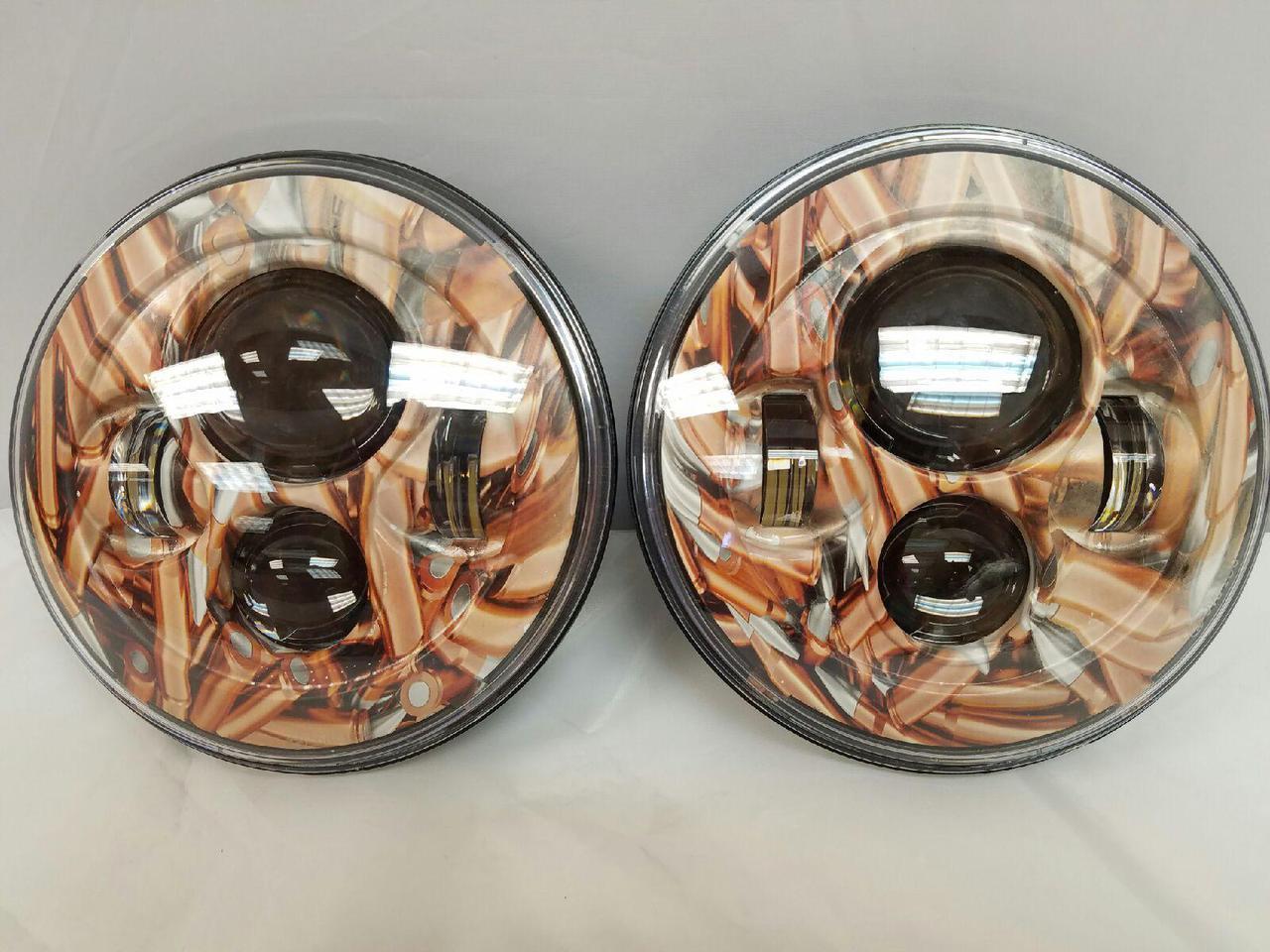 7'' COPPER BULLET DESIGN Suzuki Sierra Fits: Jeep Wrangler JK CJ TJ LED Rubicon Projector Daymaker Headlights Pair / Set