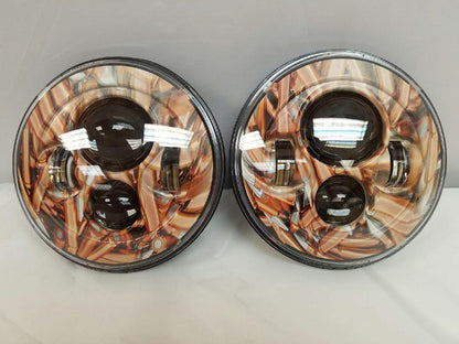 7'' COPPER BULLET DESIGN Suzuki Sierra Fits: Jeep Wrangler JK CJ TJ LED Rubicon Projector Daymaker Headlights Pair / Set